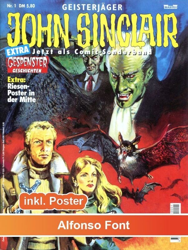 Geisterjäger John Sinclair 1 »Die Vampir-Sippe« (GbÜ inkl. Poster, Bastei 1999) Zust. 0-1
