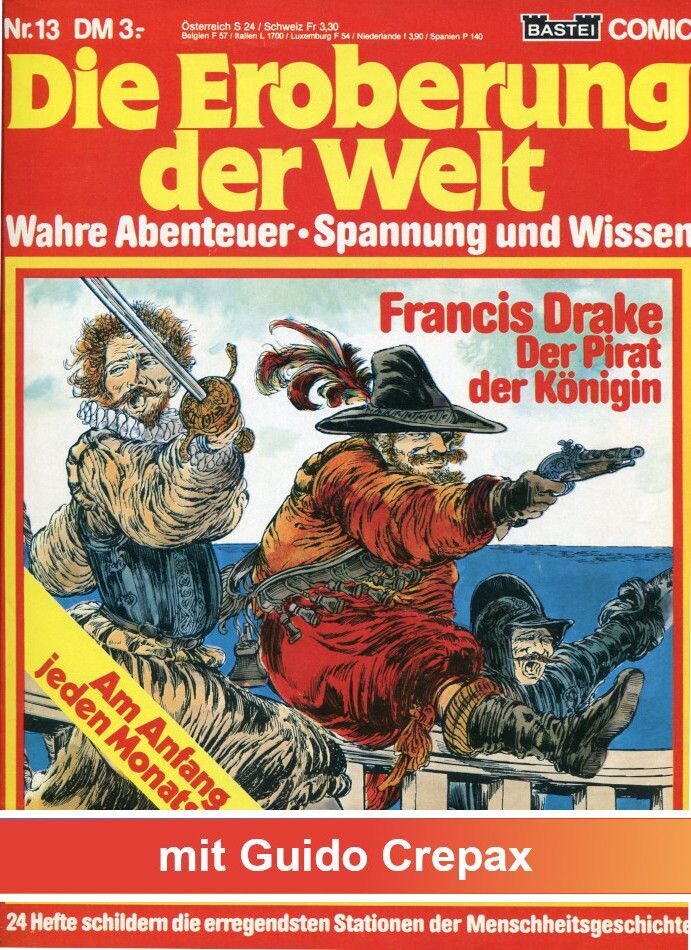 Die Eroberung der Welt 13 »Francis Drake, der Pirat der Königin« (GbÜ, Bastei 1981) Z. 2