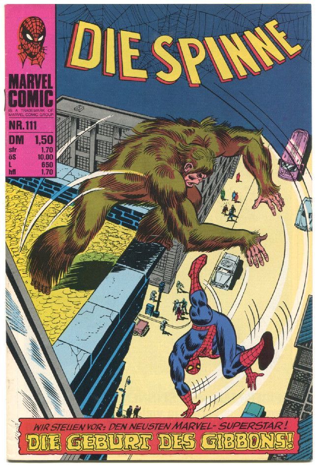 Die Spinne 111 »Die Geburt des Gibbons!« (Williams 1978) Z. 1