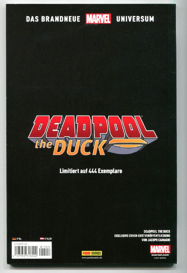 Deadpool the Duck (limit. Variantcover, Panini 2017) Z. 1+