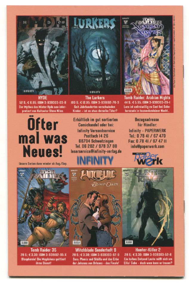 Witchblade • Phenix • Sibilla »Blood Oath (2/2)« (Infinity 2006) Z.1+