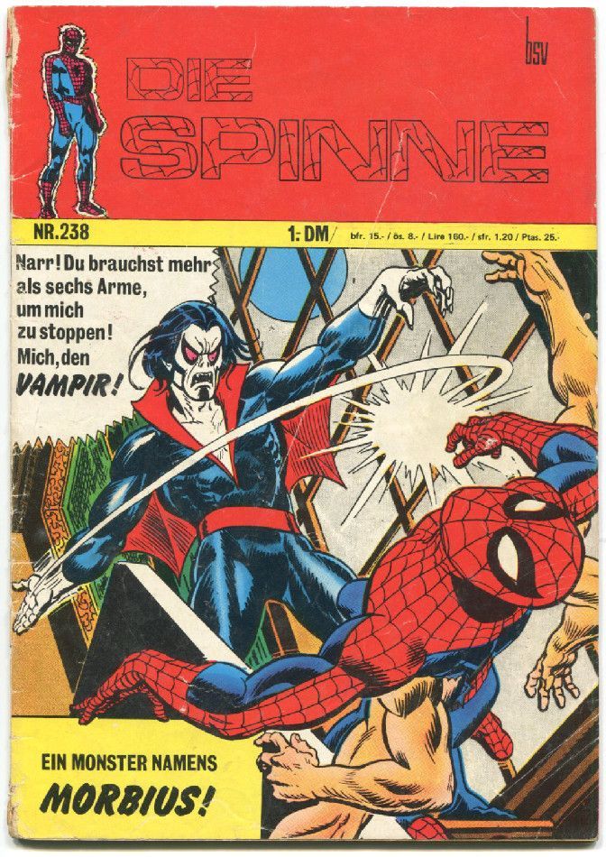 Hit Comics 238 »Die Spinne: Ein Monster namens Morbius!« (bsv 1972) Z. 2-3