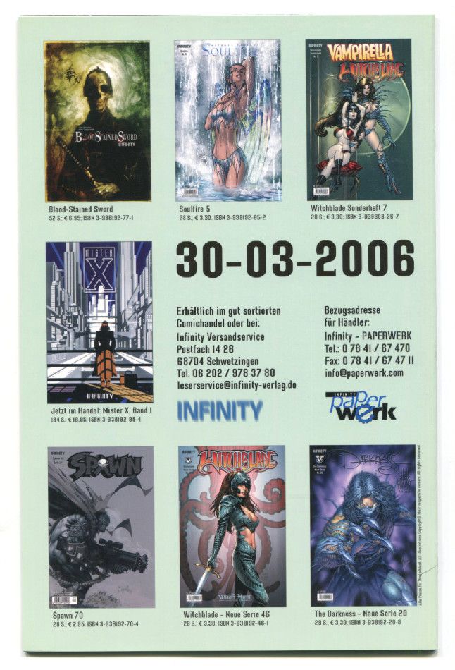 Vampirella • Witchblade »Das Festmahl« (Infinity 2006) Z. 1+