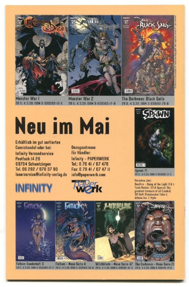 Monster War 1 »Magdalena vs. Dracula« (Infinity 2006) Z. 0-1