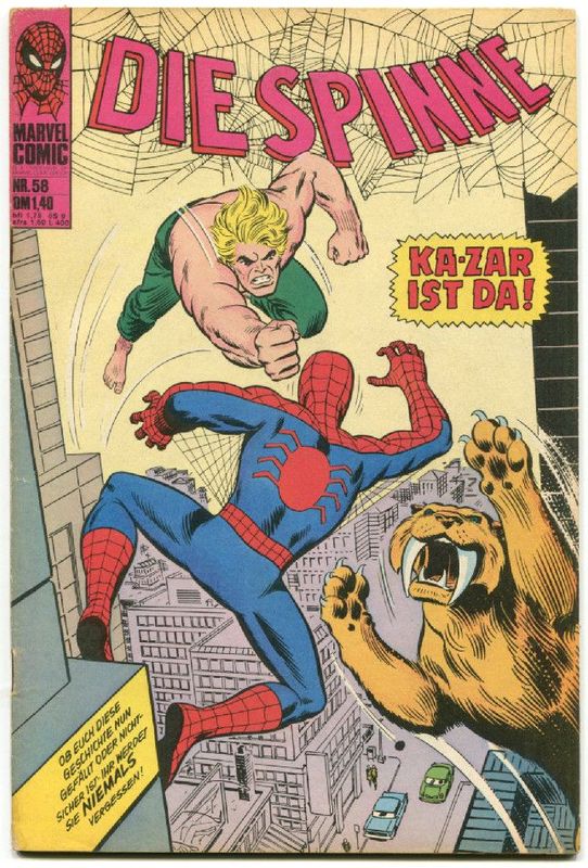 Die Spinne 58 »Ka-Zar ist da!« (Williams 1976) Z. 1-