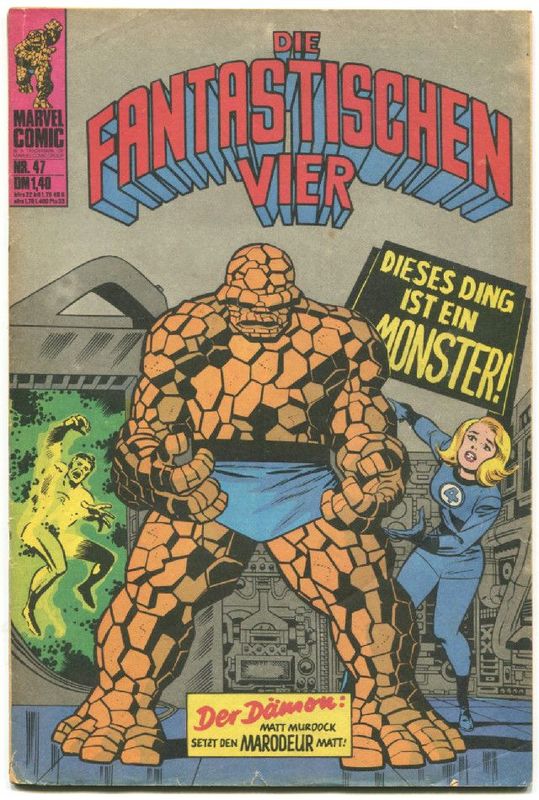 Die Fantastischen Vier 47 »Dieses Ding ist ein Monster!« (Williams 1975) Z. 2