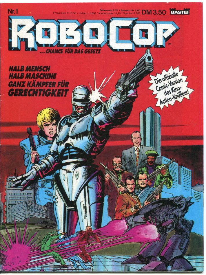 »Robocop. Die Comic-Version des Films« (GbÜ, Bastei 1988) Z. 1
