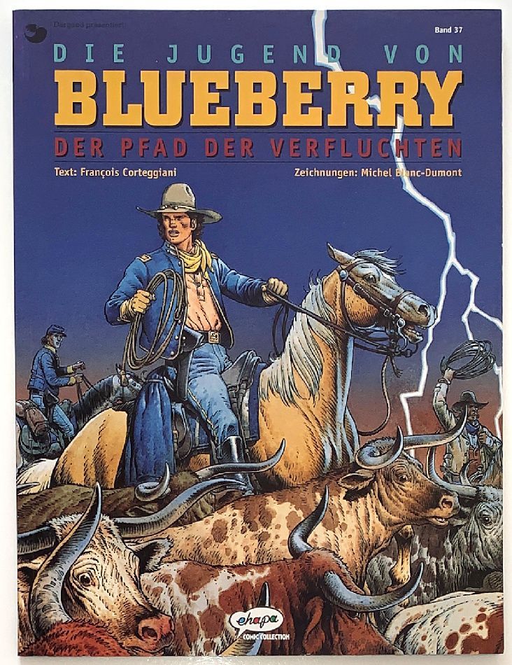 Leutnant Blueberry 37 »Die Jugend 11: Der Pfad der Verfluchten« (Ehapa, 1. Auflage 2000) Z. 1+