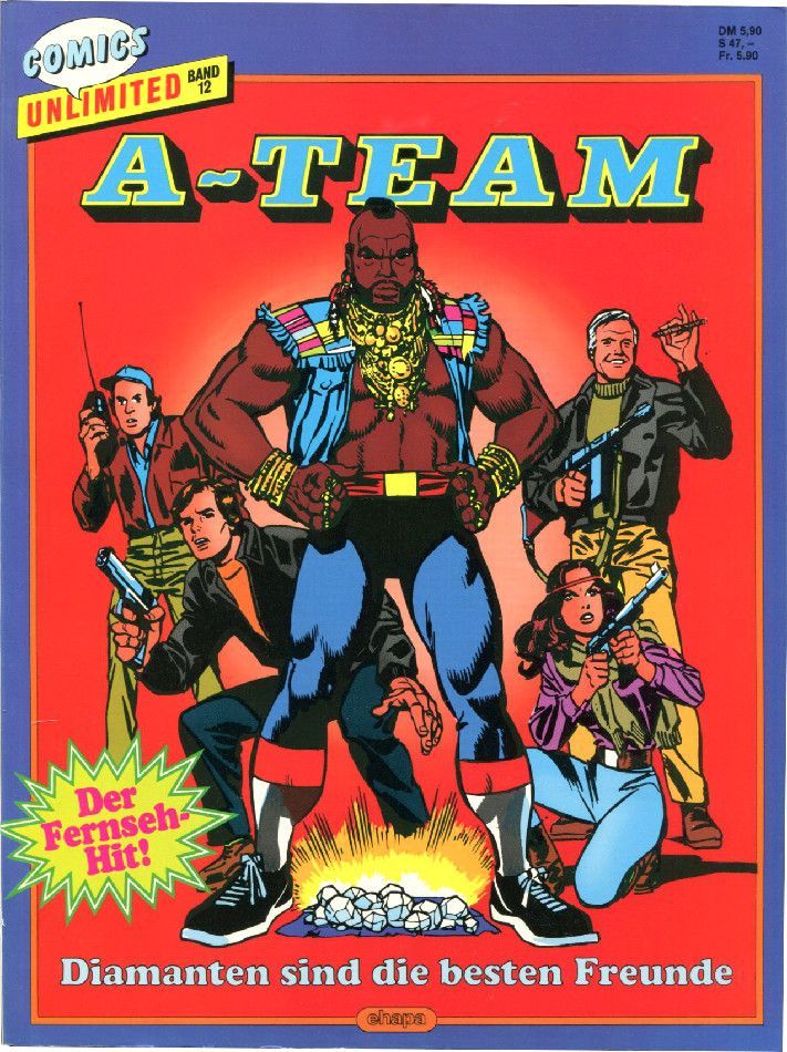 A-Team »Diamanten sind die besten Freunde« (Comics Unlimited 12, Ehapa 1987) Z. 1+