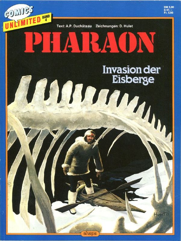 Pharaon 4 »Invasion der Eisberge« (Comics Unlimited 4, Ehapa 1987) Z.1+