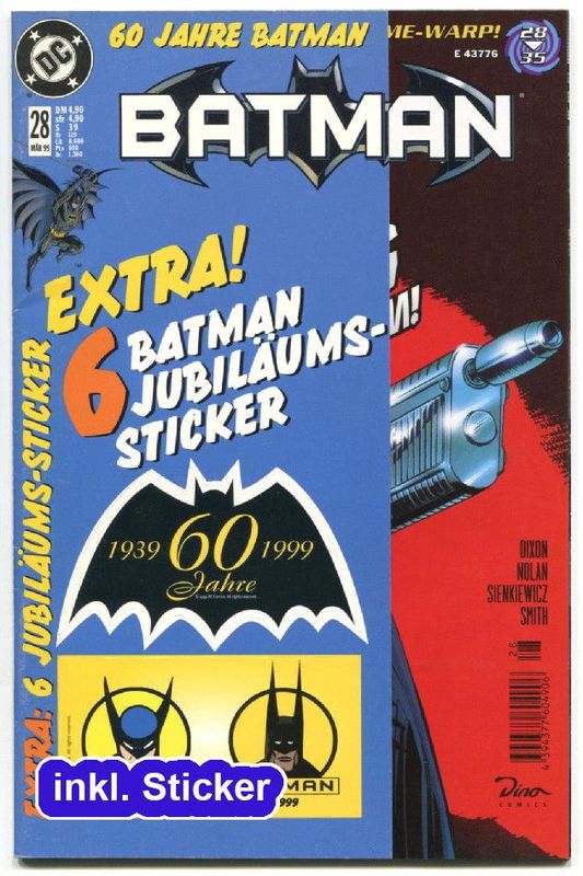 Batman 28 »Krieg in Gotham!« (inkl. Jubiläums-Sticker, Dino 1999) Z. 0-1