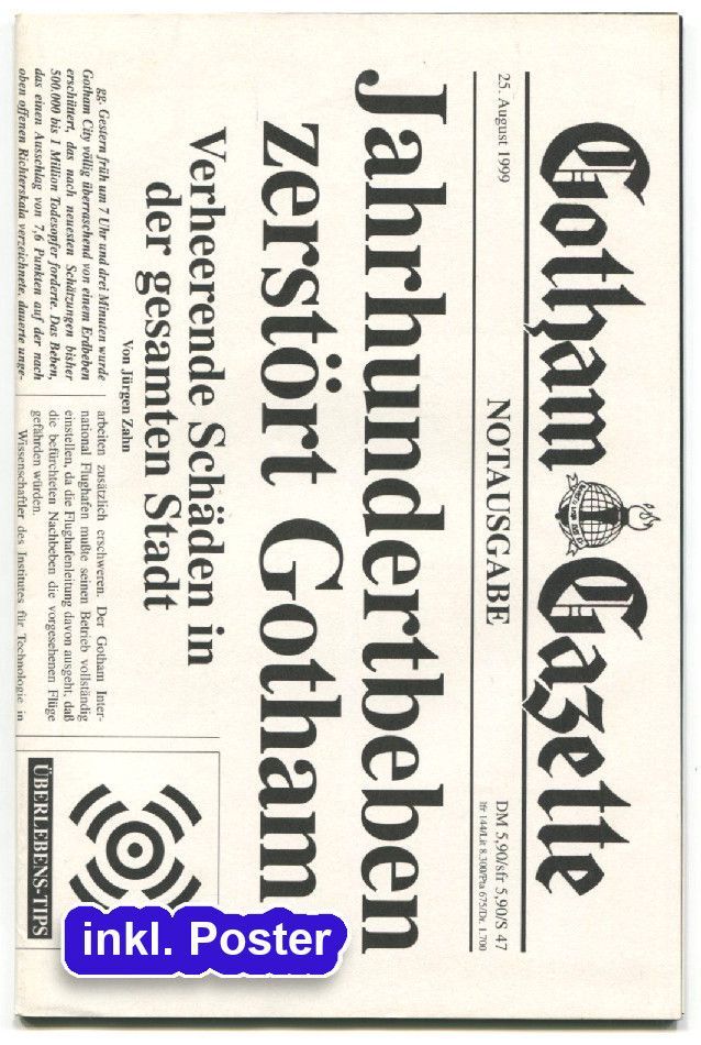 Batman 40 »Inferno: Präludium« (inkl. Poster, Variantcover, Dino 1999) Z.0-1