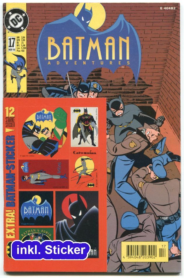 Batman Adventures 17 »Batman & Catwoman (2/2)« (inkl. Sticker, Dino 1996) Z.1+