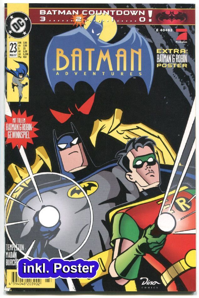 Batman Adventures 23 »Fenster zur Seele« (inkl. Poster, Dino 1997) Z. 0-1