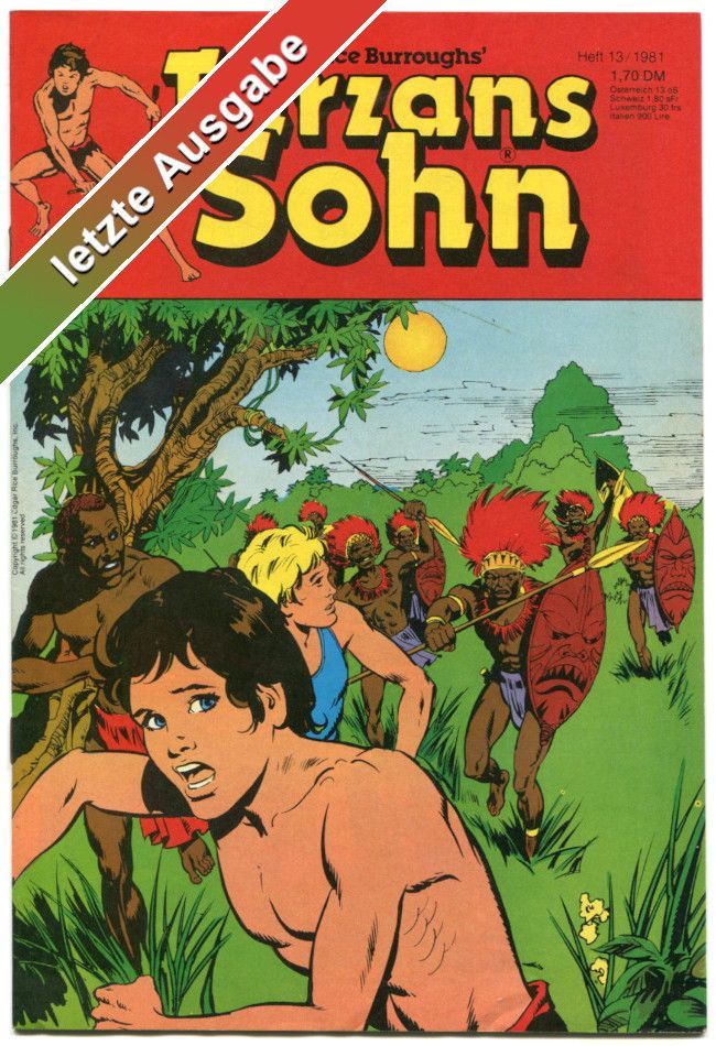 Tarzans Sohn 13/81 »Die Schildkröteninsel« (Ehapa 1981) Z. 1