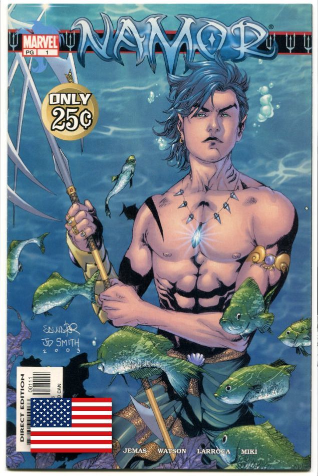 Namor 1 »Bet'cha Can't Catch Me!« (Vol. 1, Marvel 2003) Z. 0-1 Namor 1 »Bet'cha Can't Catch Me!« (Vol. 1, Marvel 2003) Z. 0-1