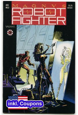 Magnus Robot Fighter 3 »Steel Nation (3/4): Traitor« (inkl. Coupons, Valiant 1991) Z. 0-1 Magnus Robot Fighter 3 »Steel Nation (3/4): Traitor« (inkl. Coupons, Valiant 1991) Z. 0-1