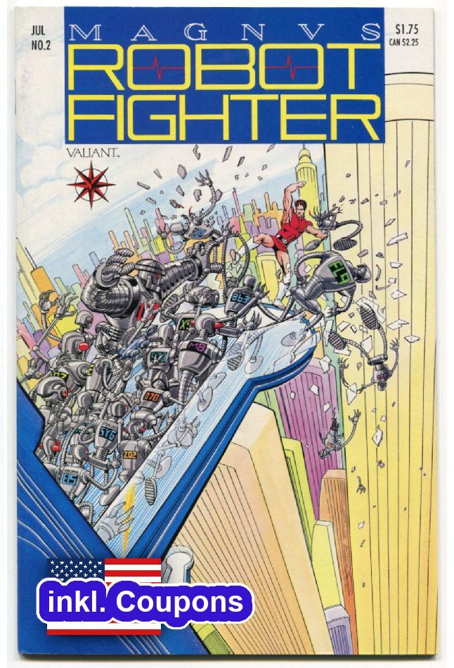 Magnus Robot Fighter 2 »Steel Nation (2/4): Soldier« (inkl. Coupons, Valiant 1991) Z. 0-1