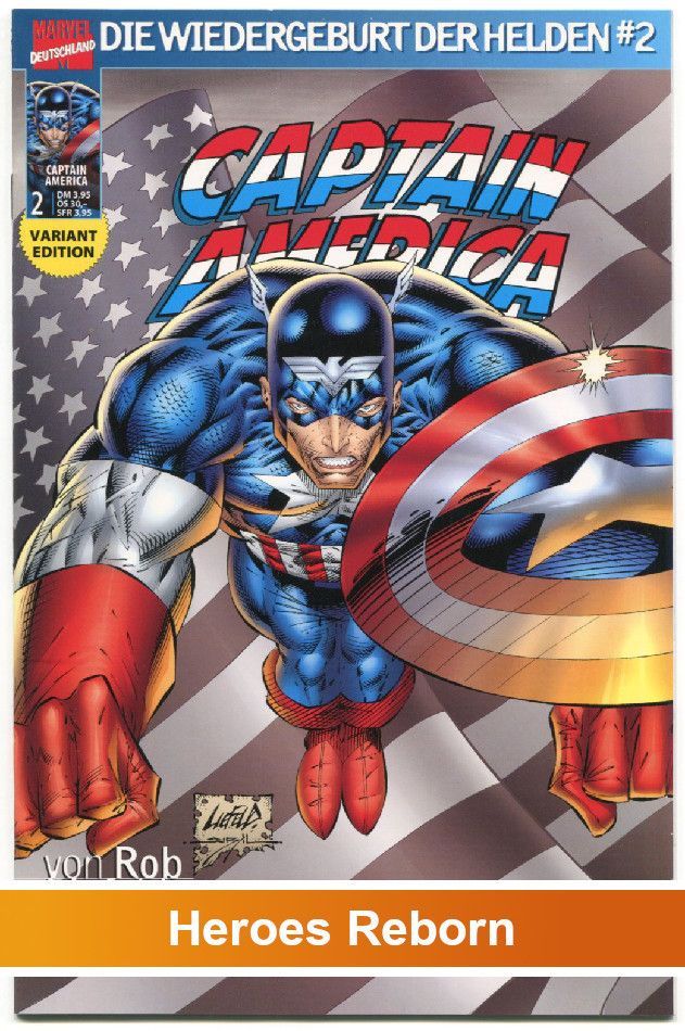 Captain America 2 »Geheimnisse« (Variantcover, Panini 1999) Z. 0-1