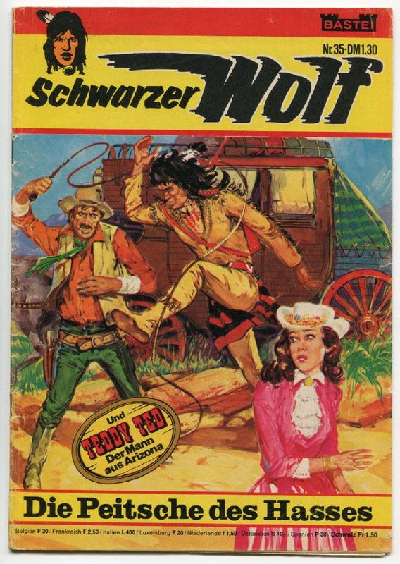 Schwarzer Wolf 35 »Die Peitsche des Hasses« (Bastei 1976) Z. 2