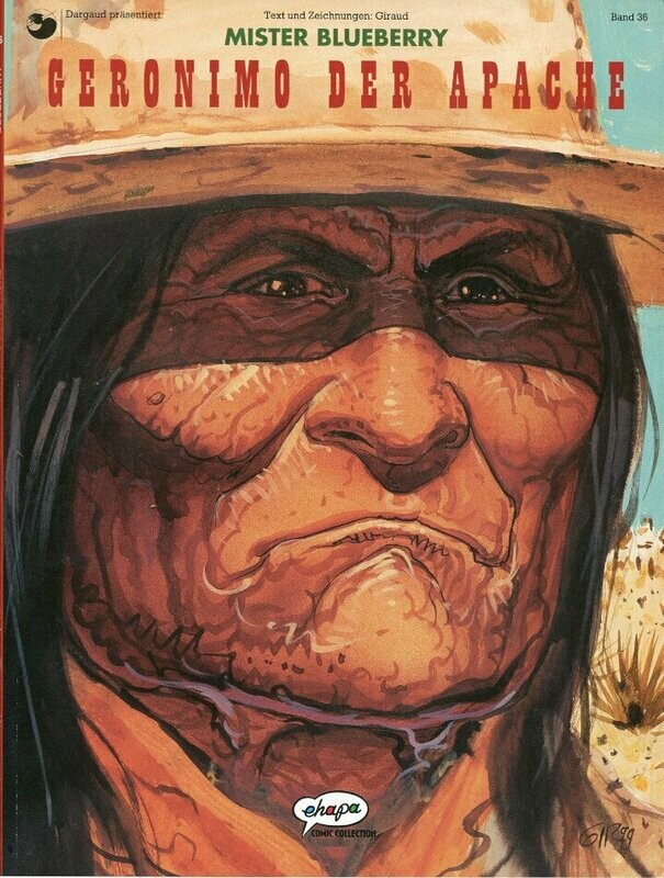 Leutnant Blueberry 36 »Mister Blueberry 3: Geronimo, der Apache« (Ehapa, 1. Auflage 2000) Z.1+