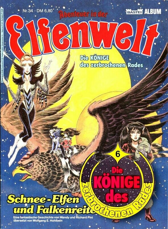Abenteuer in der Elfenwelt 34 »Schnee-Elfen und Falkenreiter« (Bastei 1991) Z. 1+