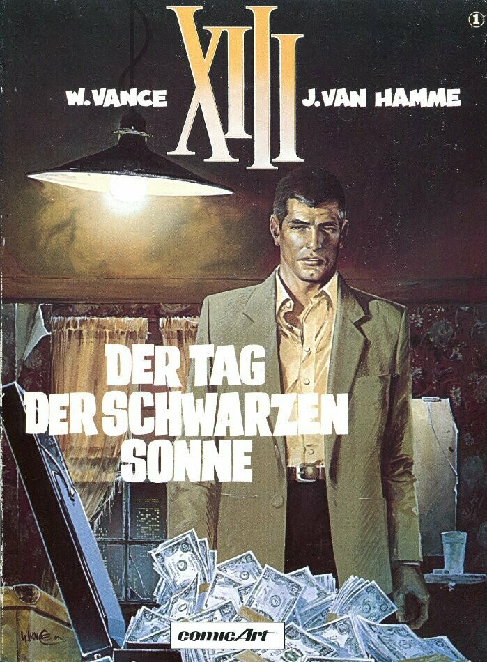 XIII 1 »Der Tag der schwarzen Sonne« (Carlsen, 1. Auflage 1989) Z. 1 XIII 1 »Der Tag der schwarzen Sonne« (Carlsen, 1. Auflage 1989) Z. 1