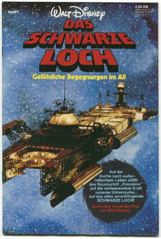 Das Schwarze Loch 1 »Gefährliche Begegnungen im All« Comic zum Film (Ehapa 1980) Z. 0-1