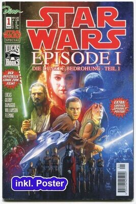 Star Wars »Episode 1: Die dunkle Bedrohung (1)« (inkl. Poster, Dino 1999) Z.1 Star Wars »Episode 1: Die dunkle Bedrohung (1)« (inkl. Poster, Dino 1999) Z.1