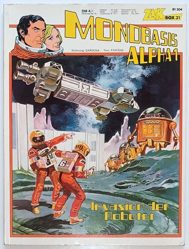 Mondbasis Alpha 1 »Invasion der Roboter« (mit Sammelecke, Zack Box 31, Koralle 1978) Z.1-2