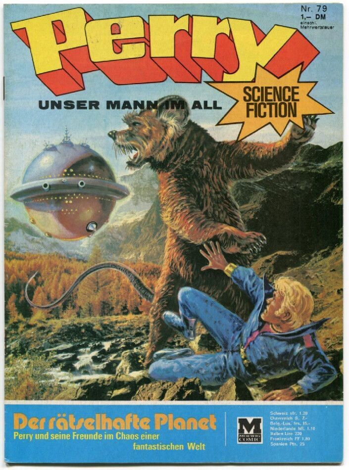 Perry 79 »Der rätselhafte Planet« (Moewig 1973) Z.1* Perry 79 »Der rätselhafte Planet« (Moewig 1973) Z.1*