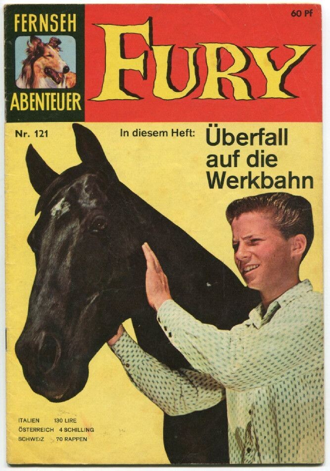 Fernsehabenteuer 121 »Fury: Überfall auf die Werkbahn« (Neuer Tessloff Verlag, 1. Aufl. 1961) Z. 2-3 Fernsehabenteuer 121 »Fury: Überfall auf die Werkbahn« (Neuer Tessloff Verlag, 1. Aufl. 1961) Z. 2-3