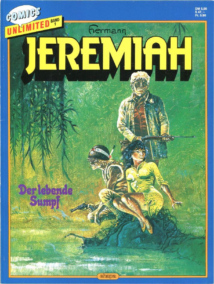 Jeremiah 8 »Der lebende Sumpf« (Comics Unlimited 1, Ehapa 1986) Z. 1+ Jeremiah 8 »Der lebende Sumpf« (Comics Unlimited 1, Ehapa 1986) Z. 1+