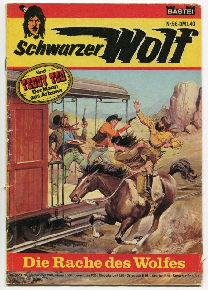 Schwarzer Wolf 56 »Die Rache des Wolfes« (Bastei 1976) Z. 2 Schwarzer Wolf 56 »Die Rache des Wolfes« (Bastei 1976) Z. 2