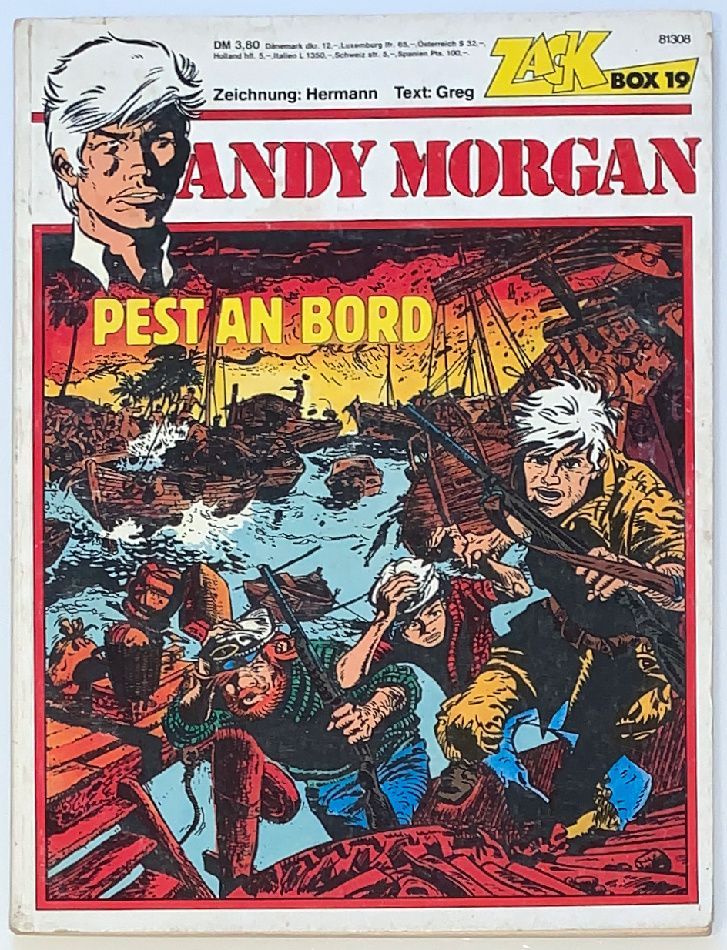 Andy Morgan 10 »Pest an Bord« (Zack Comic Box 19, Koralle 1976) Z. 2-3