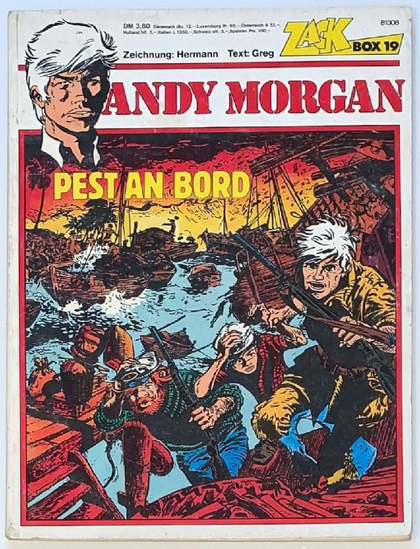 Andy Morgan 10 »Pest an Bord« (Zack Box 19, Koralle 1976) Z. 2-3