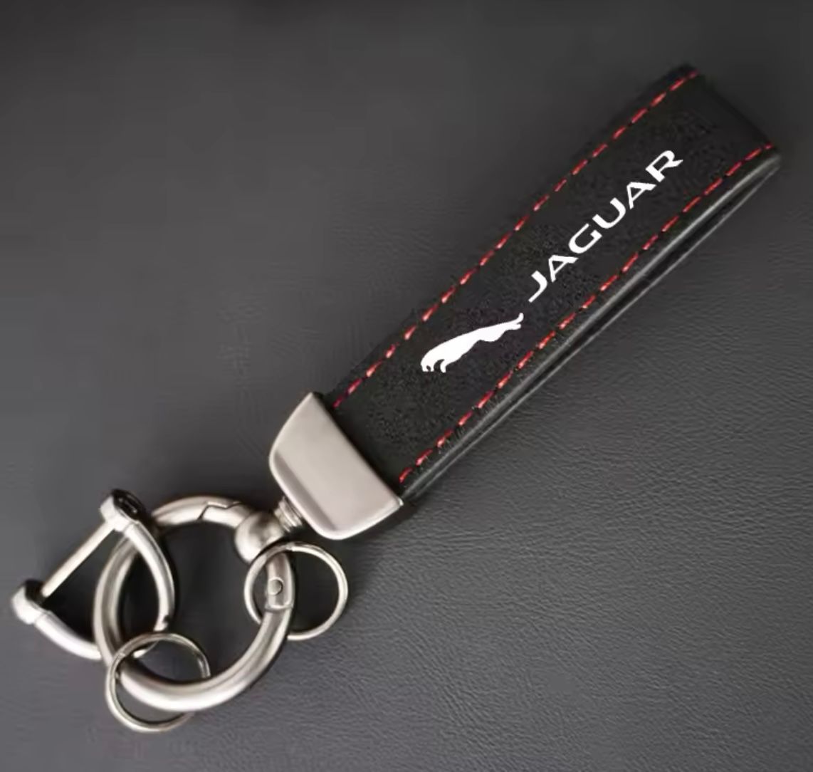 Jaguar Suede Key Ring