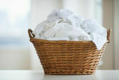 ​Option 5 - WHITES Washed Separately (ONE Basket - Up to 5 Kilos)