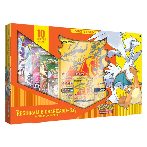 POKEMON Reshiram &amp; Charizard GX Premium Collection