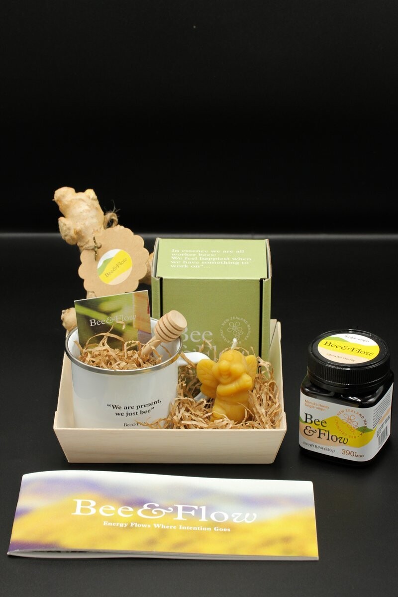 Bee&Flow Cadeauset Manuka honing&gember - 390 MGO(medicinaal)