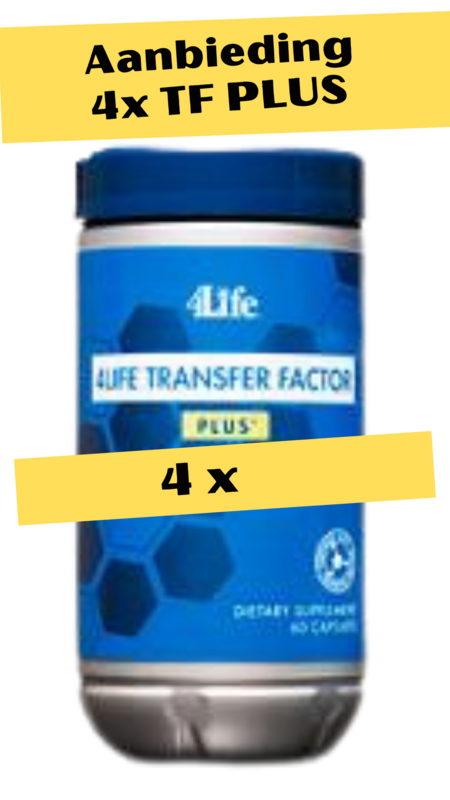 4Life Transfer Factor TriFactor PLUS met paddenstoelen  bij  4 stuks Aanbieding - ondersteuning van het immuun systeem