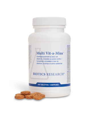Biotics - Multi-Vit_A-Mins , 60 tabl , compleet multi vit/min complex Biotics - Multi-Vit_A-Mins , 60 tabl , compleet multi vit/min complex