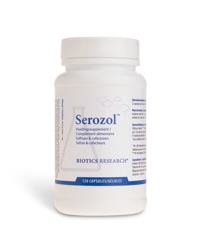 Biotics Serozol, 120 caps, Saffraan met o.a. 5-HTP, inositol