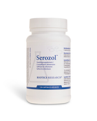 Biotics Serozol, 120 caps, Saffraan met o.a. 5-HTP, inositol Biotics Serozol, 120 caps, Saffraan met o.a. 5-HTP, inositol
