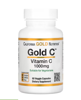 California Gold Nutrition - Gold Vit. C 1000 mgr, 60 vega caps