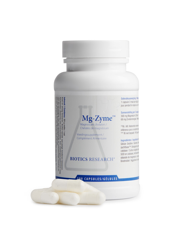 Biotics Mg-Zyme Magnesium (citraat, glyconaat) 100 caps