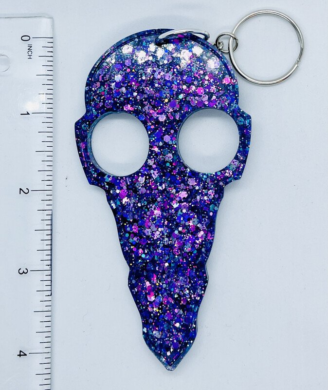 Glitter Resin Self-Defense Keychain