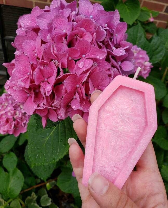Crystal Coffin Candle