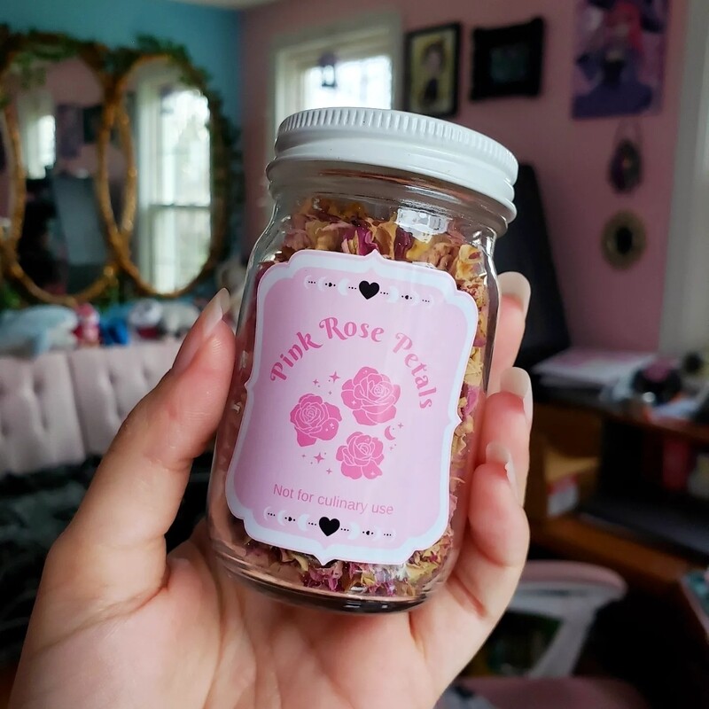 Dried Rose Petals (pink)