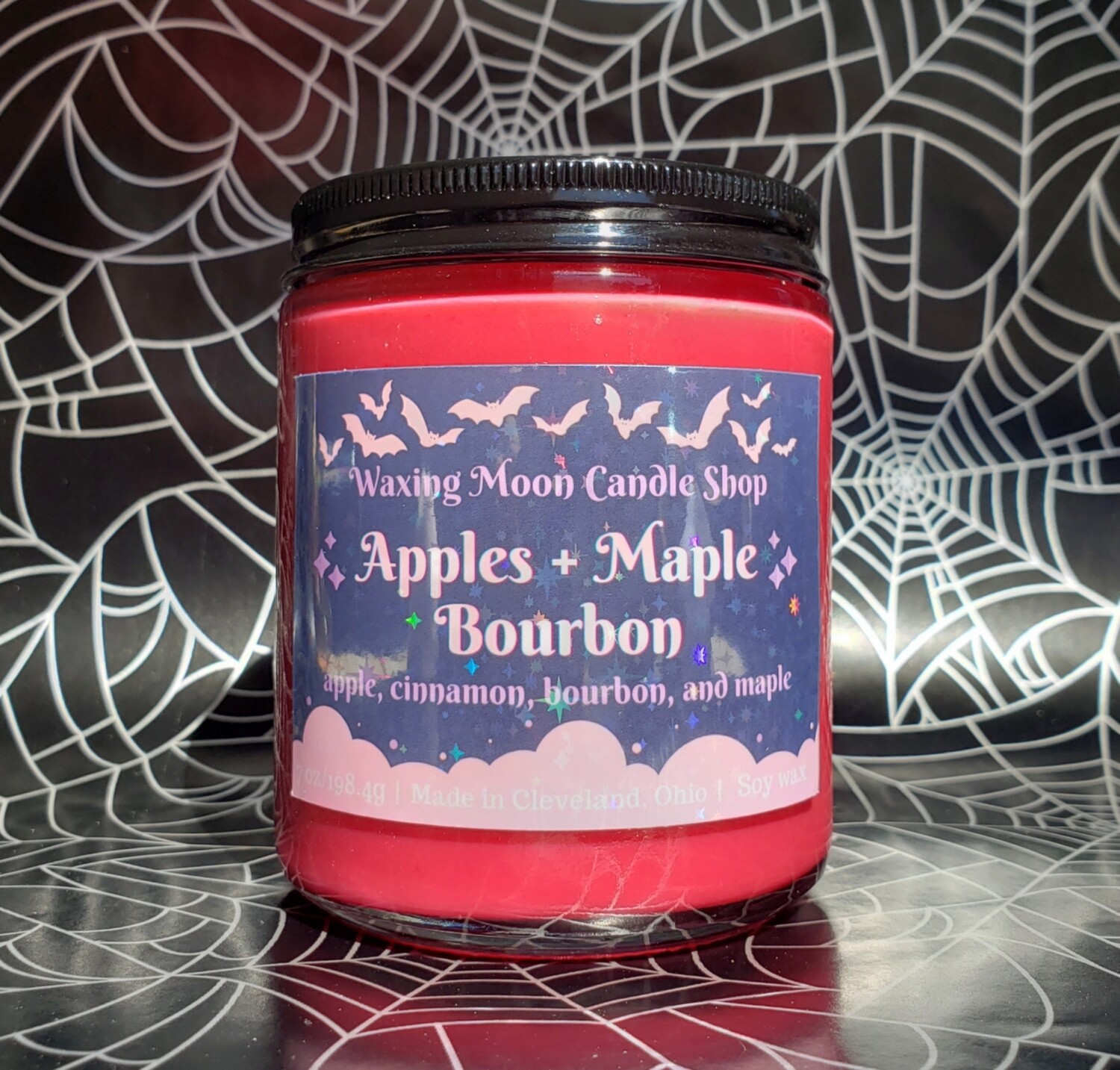 Apples + Maple Bourbon 7oz container candle